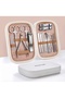 18 Piece White Magnet Manicure-Pecket Care Set - Glass File in Special Box