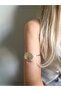 Gold Mussel Bicep Bracelet-Armcuff - 3