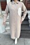 Mink Double-Sided Soft Texture, Applique Detail, Double Stamp Shirt Dress - 2