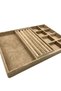 Lisbon Model Suede Fabric Milky Coffee Color Mix Drawer Jewelry Organizer - 4