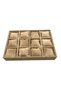 Domestic Production Tokyo Model Suede Fabric Milk Coffee Color 12 Padded Drawer Pearl Jewelry Box - 3