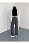 Women's Double Pleated Flexible Belt Detail Palazzo Fabric Pants - 6