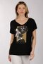 Oversized V-Neck Women's T-Shirt - Minimalist Style