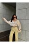 Women's Stone Modal Fabric Pearl Detailed Oversize Shirt 29095 - 4