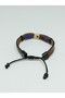 Modern Design Adjustable Leather Bracelet No 3 with Knot Detail - 2