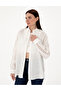 White Oversize Long Sleeve 100% Linen Shirt 50301124-Vr013 - 3
