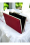 Burgundy Crystal Stone Metal Handle Satin Women's Evening Bag Evening Dress Bag - 3