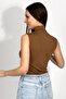 Women's Zero Sleeve Half Turtleneck Body 1 Piece - 4