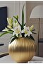 Gold Avant-Garde Trend European Scandinavian Style Chic Large Size Ceramic Vase