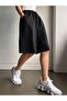 Women's Printed Black Regular Combed Shorts