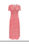 Onlancona Ss V-Neck Dress Moch Wvn