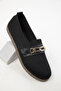 Black Women's Loafer Shoes 20475 - 3