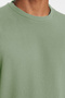 Mint Oversized Crew Neck Short Sleeve Textured Ottoman T-Shirt TMNSS23TS00081 - 5