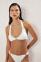 Ekru Aksesuarlı Üçgen Kaplı Bikini Üstü TBESS25BU00056 - 2