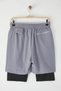 Gray Running Quick Dry Micropoly Training Fitness Tights Outdoor Shorts Tmnss25Sr00060 - 8