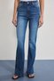 Blue High Waist Comfort/Flexible Flare Jeans Twoss25Je00109 - 3