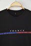 Black Regular/Normal Cut France Printed T-Shirt Tedss25Ts00017 - 3