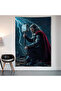Thor Wall Cloth Wall Tapestry First Quality Satin Fabric Poster - 2