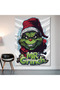 The Grinch Wall Cloth Wall Tapestry First Quality Satin Fabric Poster - 2