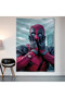 Deadpool Wall Drape Wall Tapestry First Quality Satin Fabric Poster - 2