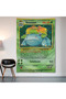 Venusaur Pokemon Card Wall Cloth Wall Tapestry First Quality Satin Fabric Poster - 2