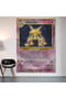 Alakazan Pokemon Card Wall Cloth Wall Tapestry First Quality Satin Fabric Poster - 2