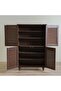 Niva 4 Door Shoe Cabinet - Walnut L76.8xw33.6xh123.5cm - 7