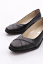 Women's High Heel Shoes Genuine Leather Black Studded 23212453 - 4