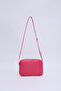 Fuchsia Shk22 Single Zipper Front Pocket Adjustable Cross Strap Women's Mini Urban Shoulder Bag L:16 E:20