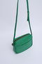 Grass Green Shk22 Faux Leather, Two Compartment Front Pocket Detail, Zipper, Adjustable Strap, Mini Urban - 6