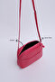 Fuchsia Shk22 Single Zipper Front Pocket Adjustable Cross Strap Women's Mini Urban Shoulder Bag L:16 E:20 - 5