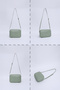 Green Shk22 Single Zipper Front Pocket Adjustable Cross Strap Women's Mini Urban Shoulder Bag L:16 E:20 - 8