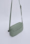 Green Shk22 Single Zipper Front Pocket Adjustable Cross Strap Women's Mini Urban Shoulder Bag L:16 E:20 - 6