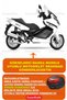 Sport Gray Kadırga Qm250T Tarpaulin Rear Bag Compatible Motorcycle Tarpaulin Orange Reflector - 2