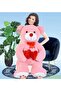 130 Cm Plush Bear Holding a Double Heart (100%) Domestic