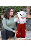 80 cm Standing Plush Panda Toy in Overalls