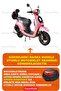 Sport Gray Arora Ar 50-8 Espresso Motorcycle Tarpaulin Engine Cover with Turucan Orange Reflector - 2