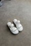 Mayra White Single Buckle Women's Sandals