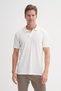 Men's Cazador White Premium Summer Regular Fit Relaxed Cut Polo Neck Custom Pattern T-Shirt - 3