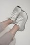 MAXINE GUJA IMPORTED SPECIAL SERIES STONE DETAIL KNITTED WOMEN'S SPORTS SHOES WHITE