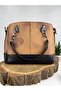Genuine Leather Women's Bag Backpack Shoulder Bag Shoulder Bag Iron Strap Bag - 5