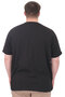 Mode XL Large Size Men's Printed T-Shirt Palm Dream U25026 Black - 3