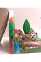 Village Concept Wooden Book Holder - 5