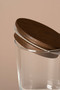 Motto - 6-piece tulip tree glass storage jar spice set with vacuum lid and label gift, 315 ml - 2