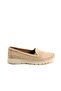 29413-g Women's Beige Memory Foam Leather Shoes - 2