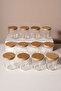 Motto - 12-Piece Pine Wood Vacuum Lid Glass Storage Container Spice Rack Set with Labels and Gifts 315 ml - 3