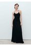 Combined Fabric Long Dress - 2