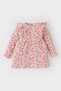 Baby Girl Floral Long Sleeve Waffle Dress D9563A525Sp