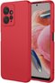 Xiaomi Redmi Note 12 4g Compatible Premium Launch Liquid Silicone Case Inside Velvet-Red