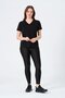 Clothing Oversize V-Neck Short Sleeve T-Shirt Black